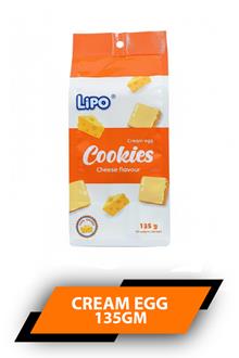 Lipo Cream Egg Cheese Cookies 135gm